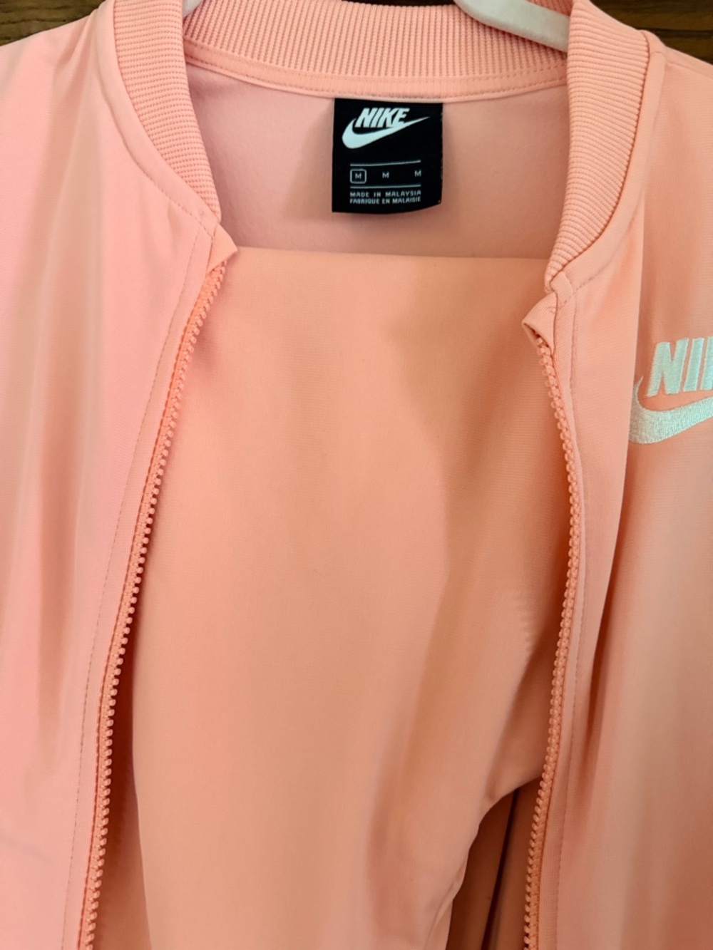 Nike kids Light Pink Bomber Jacket with matching joggers